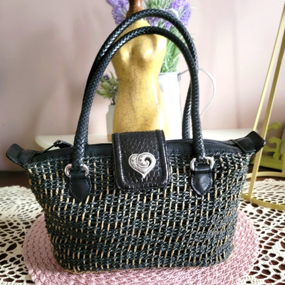 Brighton® Woven Straw Satchel Bag